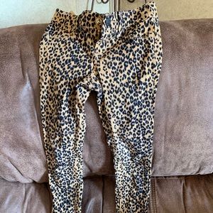 Girls leopard pants
